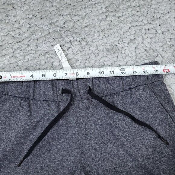 Lululemon On The Fly Pants 27" Gray Heathered Black Size 8 Stretch Ankle - Picture 8 of 8